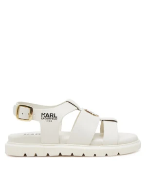 Karl Lagerfeld Kids Sandały Z30372 M Écru