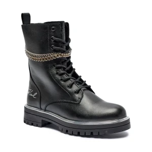 Karl Lagerfeld Kids Skórzane botki