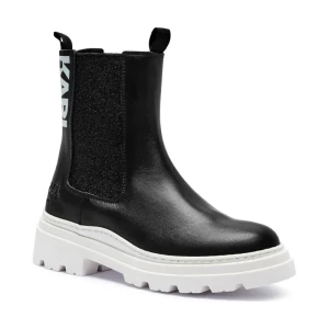 Karl Lagerfeld Kids Skórzane sztyblety