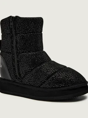 Karl Lagerfeld Kids Śniegowce | z dodatkiem skóry