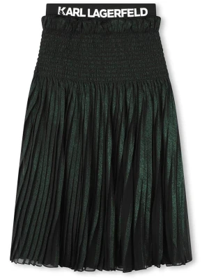 Karl Lagerfeld Kids Spódnica w kolorze ciemnozielonym rozmiar: 152