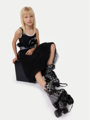 Karl Lagerfeld Kids Spódnica Z30093 D Czarny Regular Fit