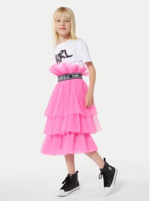 Karl Lagerfeld Kids Spódnica Z30093 D Różowy Regular Fit