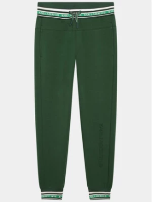 Karl Lagerfeld Kids Spodnie dresowe Z24161 S Zielony Regular Fit
