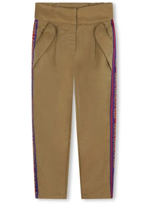 Karl Lagerfeld Kids Spodnie w kolorze jasnobrązowym rozmiar: 176