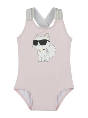 Karl Lagerfeld Kids Strój kąpielowy Z30512 M Różowy