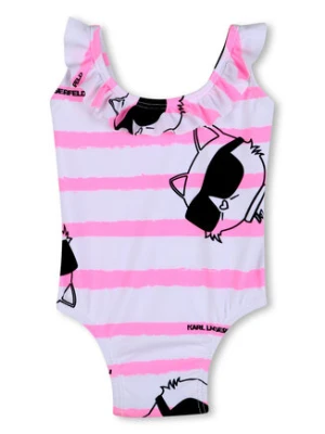 Karl Lagerfeld Kids Strój kąpielowy Z31066 S Różowy