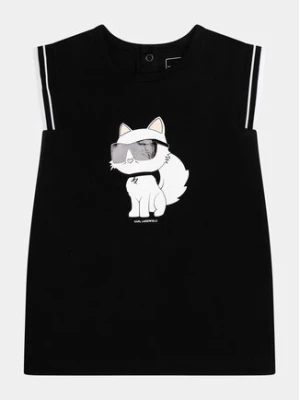 Karl Lagerfeld Kids Sukienka codzienna Z30118 M Czarny Regular Fit