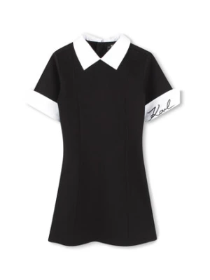Karl Lagerfeld Kids Sukienka codzienna Z30462 D Czarny Regular Fit