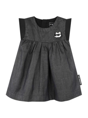 Karl Lagerfeld Kids Sukienka codzienna Z30514 M Szary Regular Fit