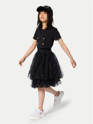 Karl Lagerfeld Kids Sukienka codzienna Z31142 D Czarny Regular Fit