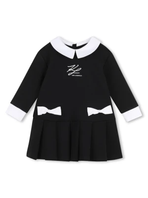 Karl Lagerfeld Kids Sukienka codzienna Z31291 M Czarny Regular Fit