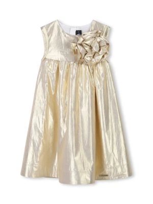 Karl Lagerfeld Kids Sukienka elegancka Z30474 D Złoty Regular Fit