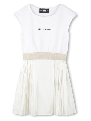 Karl Lagerfeld Kids Sukienka w kolorze białym rozmiar: 176