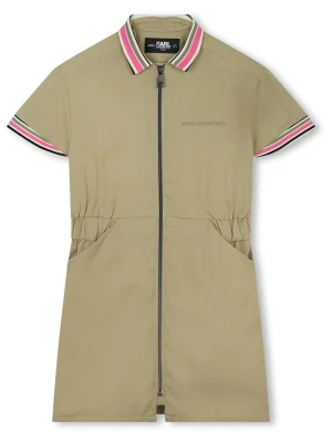 Karl Lagerfeld Kids Sukienka w kolorze khaki rozmiar: 164
