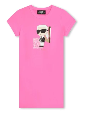 Karl Lagerfeld Kids Sukienka w kolorze różowym rozmiar: 140
