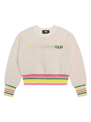 Karl Lagerfeld Kids Sweter w kolorze kremowym rozmiar: 152