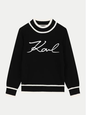 Karl Lagerfeld Kids Sweter Z30218 M Czarny Regular Fit