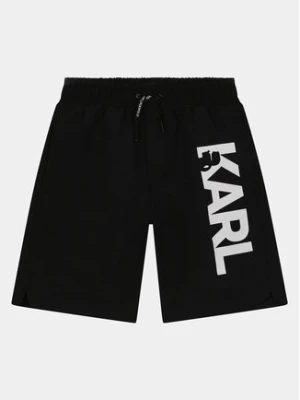 Karl Lagerfeld Kids Szorty kąpielowe Z30023 D Czarny Regular Fit