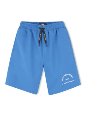 Karl Lagerfeld Kids Szorty kąpielowe Z30411 S Niebieski Regular Fit