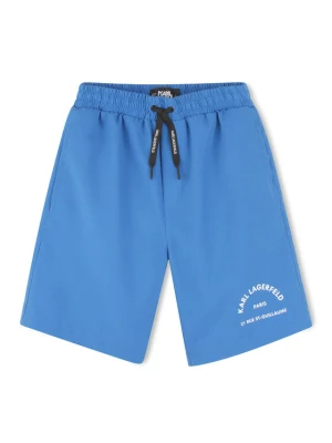 Karl Lagerfeld Kids Szorty kąpielowe Z30411 S Niebieski Regular Fit