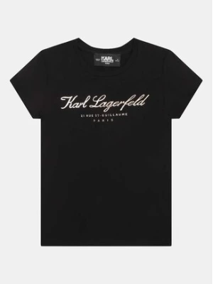 Karl Lagerfeld Kids T-Shirt Z15435 M Czarny Regular Fit