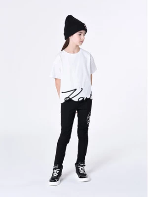 Karl Lagerfeld Kids T-Shirt Z15448 S Biały Regular Fit