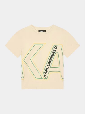 Karl Lagerfeld Kids T-Shirt Z25412 S Biały Regular Fit