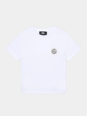 Karl Lagerfeld Kids T-Shirt Z25413 S Biały Regular Fit