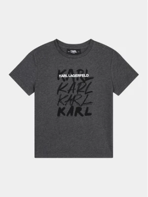 Karl Lagerfeld Kids T-Shirt Z25424 S Szary Regular Fit