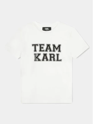 Karl Lagerfeld Kids T-Shirt Z30049 D Biały Regular Fit