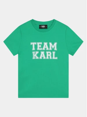 Karl Lagerfeld Kids T-Shirt Z30049 S Zielony Regular Fit