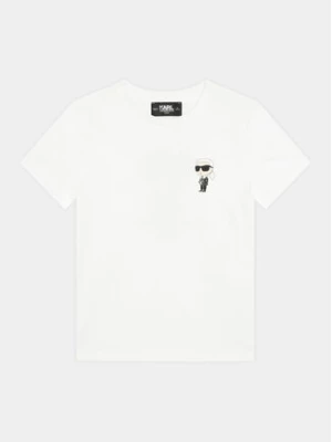 Karl Lagerfeld Kids T-Shirt Z30054 S Biały Regular Fit