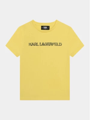 Karl Lagerfeld Kids T-Shirt Z30055 D Żółty Regular Fit