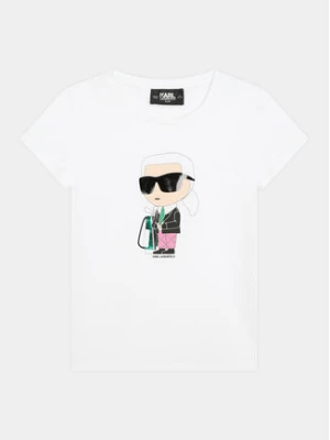 Karl Lagerfeld Kids T-Shirt Z30111 D Biały Regular Fit