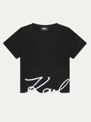 Karl Lagerfeld Kids T-Shirt Z30212 D Czarny Regular Fit