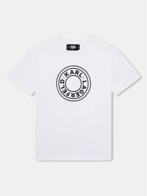 Karl Lagerfeld Kids T-Shirt Z30235 M Biały Regular Fit