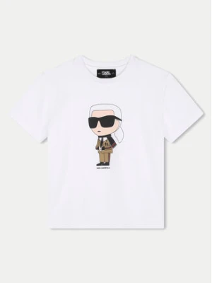 Karl Lagerfeld Kids T-Shirt Z30241 D Biały Regular Fit