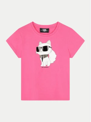 Karl Lagerfeld Kids T-Shirt Z30366 M Różowy Regular Fit