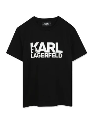Karl Lagerfeld Kids T-Shirt Z30435 M Czarny Regular Fit