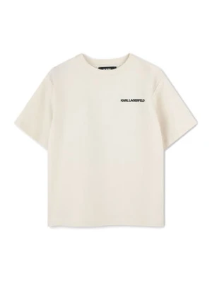 Karl Lagerfeld Kids T-Shirt Z30440 S Biały Regular Fit