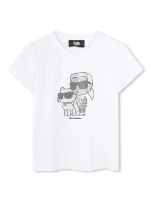 Karl Lagerfeld Kids T-Shirt Z30489 D Biały Regular Fit
