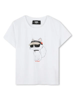 Karl Lagerfeld Kids T-Shirt Z30492 M Biały Regular Fit