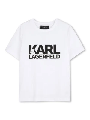 Karl Lagerfeld Kids T-Shirt Z31098 Biały Regular Fit