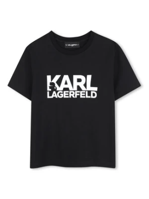 Karl Lagerfeld Kids T-Shirt Z31098 D Czarny Regular Fit