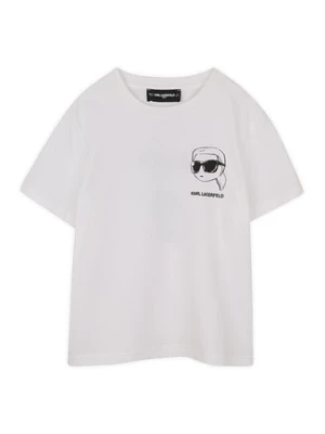 Karl Lagerfeld Kids T-Shirt Z31103 D Biały Regular Fit