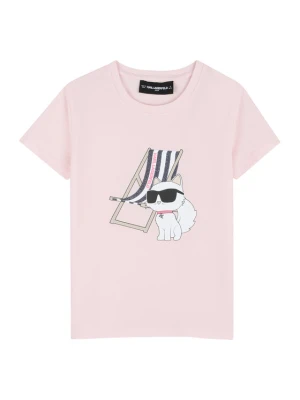 Karl Lagerfeld Kids T-Shirt Z31157 D Różowy Regular Fit