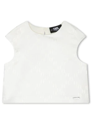Karl Lagerfeld Kids Top w kolorze białym rozmiar: 164