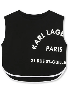 Karl Lagerfeld Kids Top w kolorze czarnym rozmiar: 140