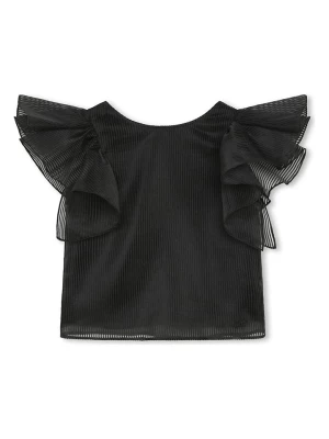 Karl Lagerfeld Kids Top w kolorze czarnym rozmiar: 152